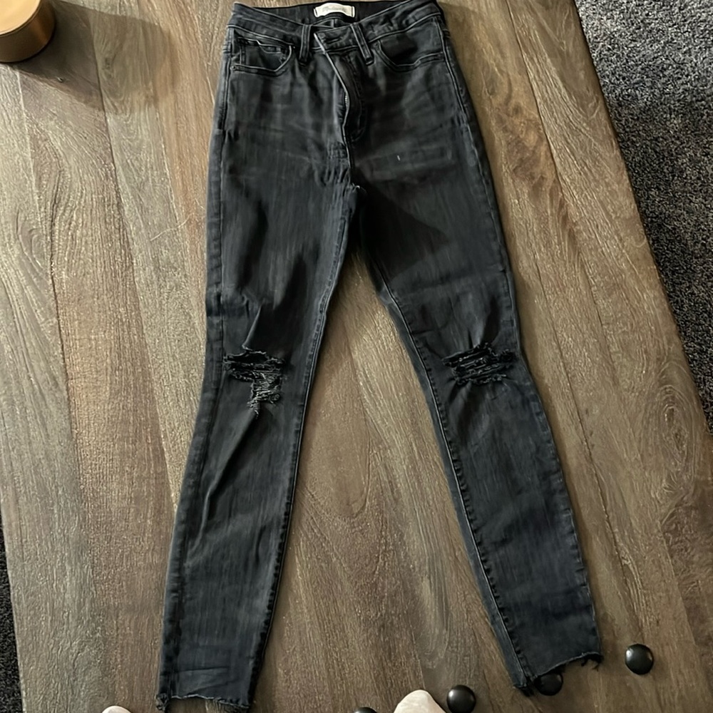 Madewell jeans size 26 grey/black
